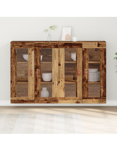 Armadi da Parete 2 pcs Legno vecchio 69,5 x 34 x 90 cm