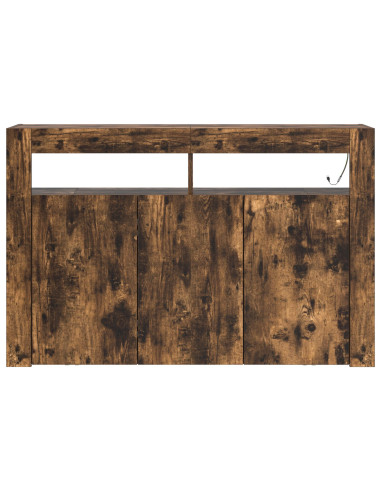 Credenza Rovere fumé 116 x 30 x 75 cm Legno multistrato