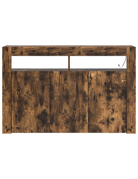 Credenza Rovere fumé 116 x 30 x 75 cm Legno multistrato