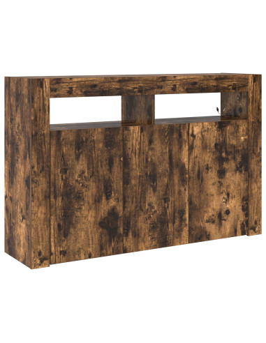 Credenza Rovere fumé 116 x 30 x 75 cm Legno multistrato