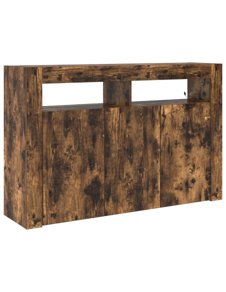 Credenza Rovere fumé 116 x 30 x 75 cm Legno multistrato