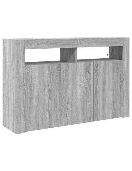 Credenza Grigio Sonoma 116 x 30 x 75 cm Legno multistrato