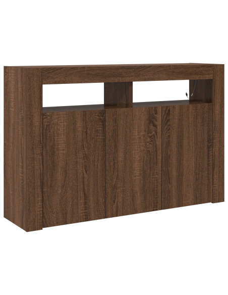 Credenza Rovere Marrone 116 x 30 x 75 cm Legno multistrato