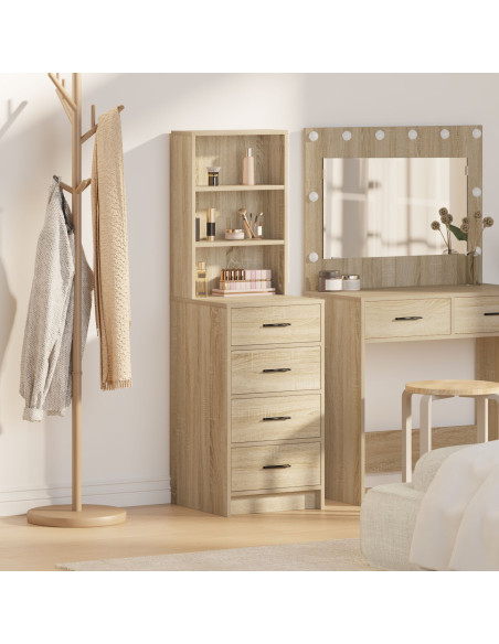 Highboard Rovere Sonoma 40x41x135 cm Legno ingegnerizzato