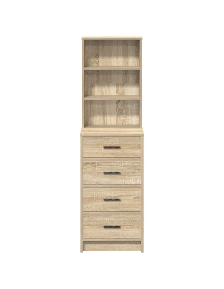 Highboard Rovere Sonoma 40x41x135 cm Legno ingegnerizzato