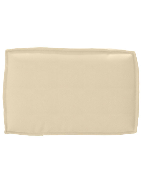 Set di cuscini per pallet  2 pezzi Beige Poliestere