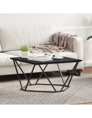 Tavolino da salotto Rovere Nero 80 x 80 x 45 cm