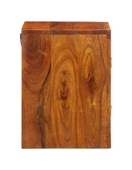 Comodini Multicolore, Legno Naturale Legno massello di sheesham