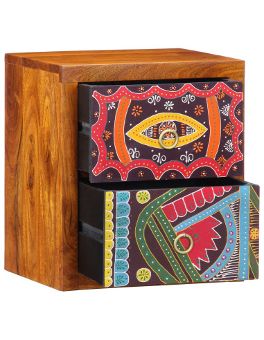 Armadio da Notte con cassetto 2 pcs Marrone 35 x 30 x 40 cm