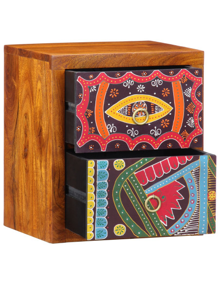 Armadio da Notte con cassetto 2 pcs Marrone 35 x 30 x 40 cm