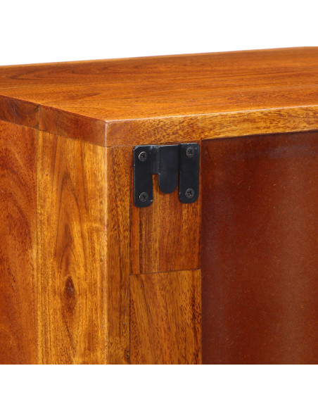 Comodini Multicolore, Legno Naturale Legno massello di sheesham