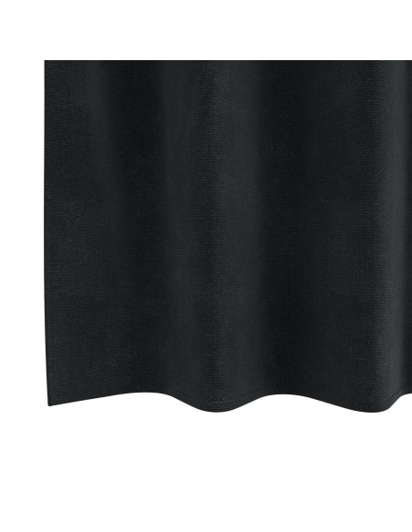 Tende oscuranti 2 pcs Nero 140 x 175 cm Velluto