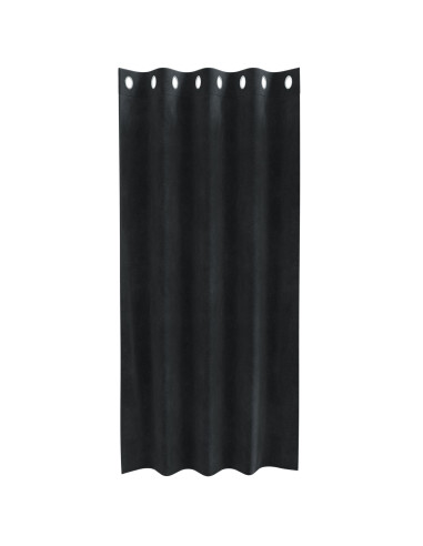 Tende oscuranti 2 pcs Nero 140 x 175 cm Velluto