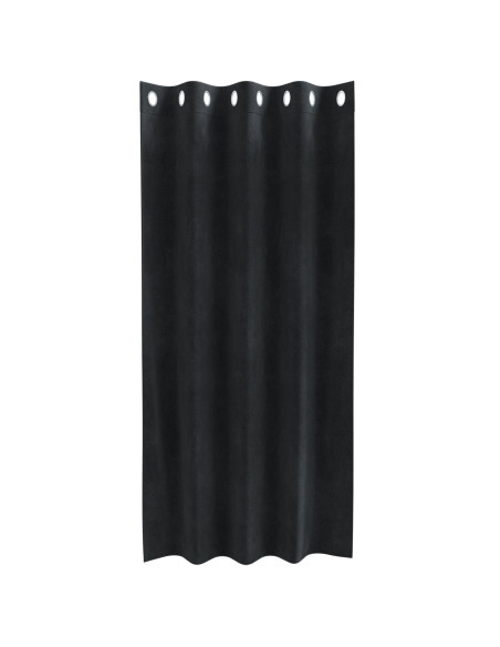 Tende oscuranti  con occhielli 2 pezzi in velluto nero
