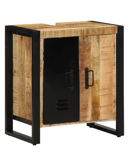 Mobile per Bagno  55x35x60 cm Legno Massello Grezzo