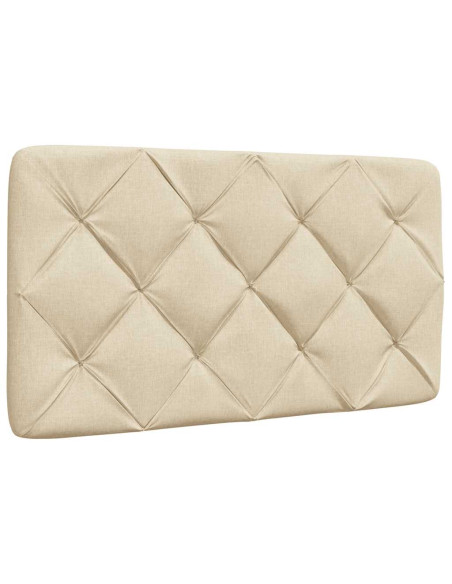 Letto con Materasso Crema 90x200 cm in Tessuto
