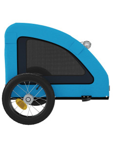 Rimorchio da Bici per Animali Blu Oxford e Ferro 2
