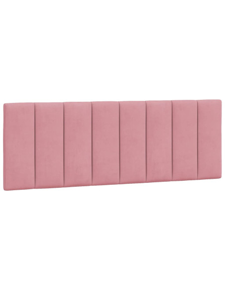 Letto con Materasso Rosa 120x200 cm in Velluto