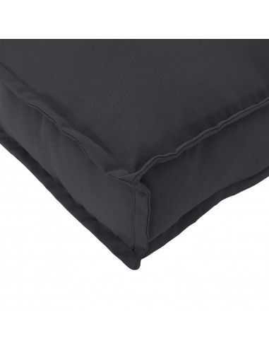 Cuscino da Pallet per Schienale Nero 70x40x12 cm Tessuto Oxford