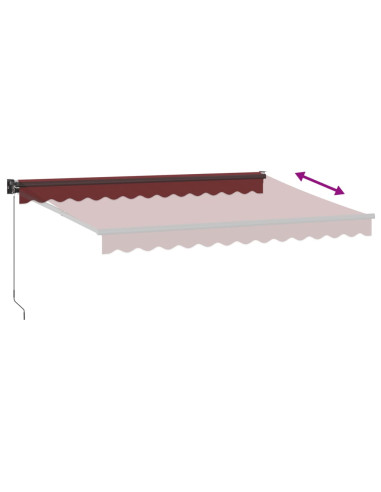 Tenda da Sole Retrattile Manuale Bordò 350x250 cm