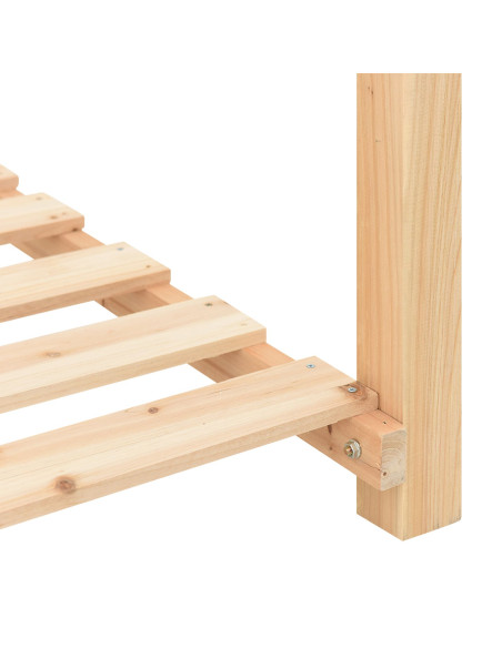 Vasca da giardino  con ripiani 155x59x76 cm in legno massello di abete