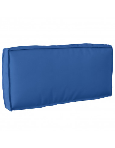 Cuscino Pallet  Schienale Blu Reale 80x40x12 cm Tessuto Oxford