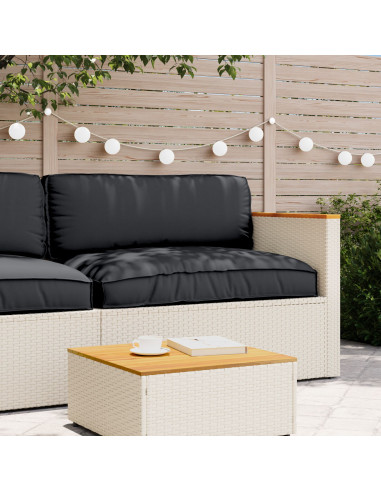 Cuscino per Pallet  per seduta Nero 120x80x12 cm in tessuto Oxford