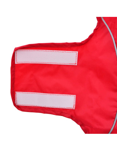 Impermeabile per Cani con Strisce Riflettenti Poliestere XXS