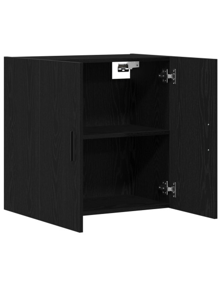 Mobile da Parete  Rovere Nero 60x31x60 cm Legno Ingegnerizzato