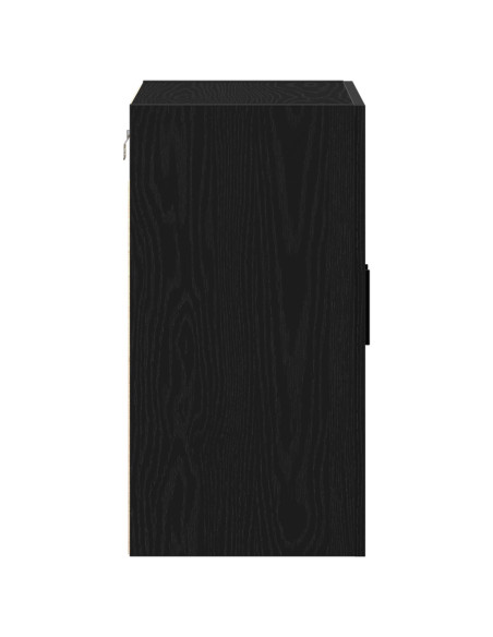 Mobile da Parete  Rovere Nero 60x31x60 cm Legno Ingegnerizzato