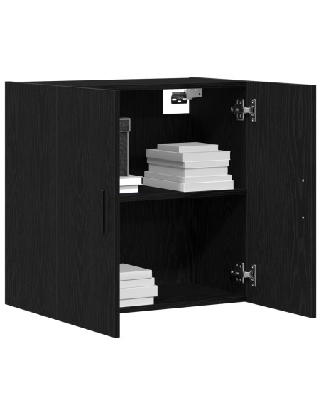 Mobile da Parete  Rovere Nero 60x31x60 cm Legno Ingegnerizzato