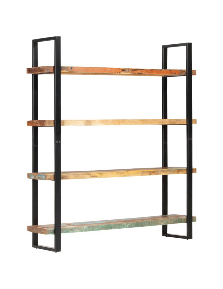 Libreria a 4 Livelli 160x40x180 cm in Massello di Recupero