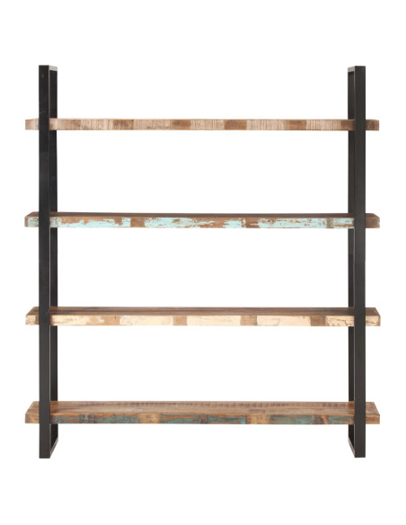 Libreria a 4 Livelli 160x40x180 cm in Massello di Recupero