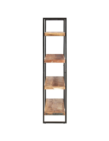 Libreria a 4 Livelli 160x40x180 cm in Massello di Recupero