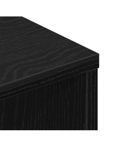 Mobile TV 2 pcs Rovere Nero 80 x 30 x 30 cm Legno multistrato