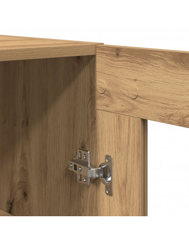 Highboard  in Rovere Artigianale 69.5x34x180 cm Legno ingegnerizzato