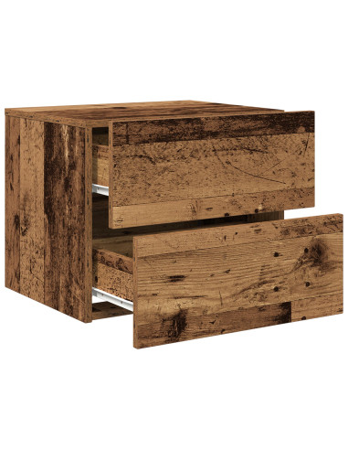Armadio da Notte 2 pcs Legno vecchio 50 x 39 x 41 cm