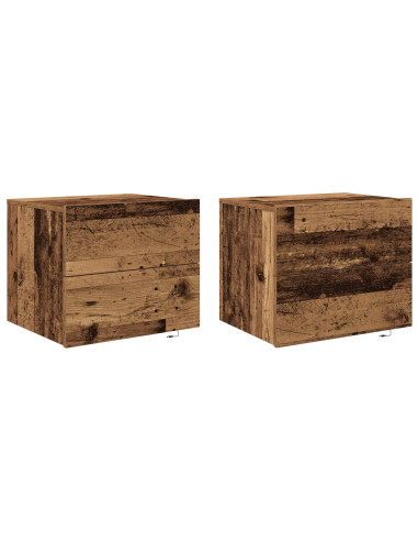 Armadio da Notte 2 pcs Legno vecchio 50 x 39 x 41 cm