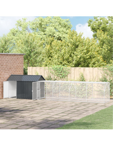 Gabbia per uccelli Antracite 619 x 111 x 142 cm Acciaio zincato