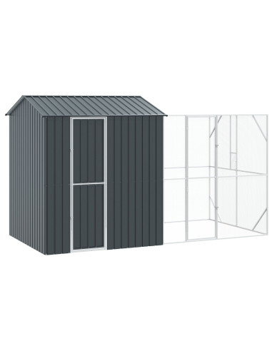 Gabbia per uccelli Antracite 418 x 210 x 247 cm Acciaio zincato