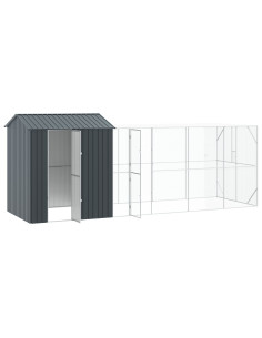 Gabbia per uccelli Antracite 621 x 208 x 247 cm Acciaio zincato 2