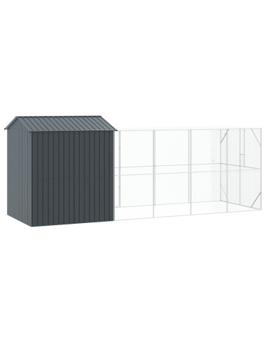 Gabbia per uccelli Antracite 621 x 208 x 247 cm Acciaio zincato