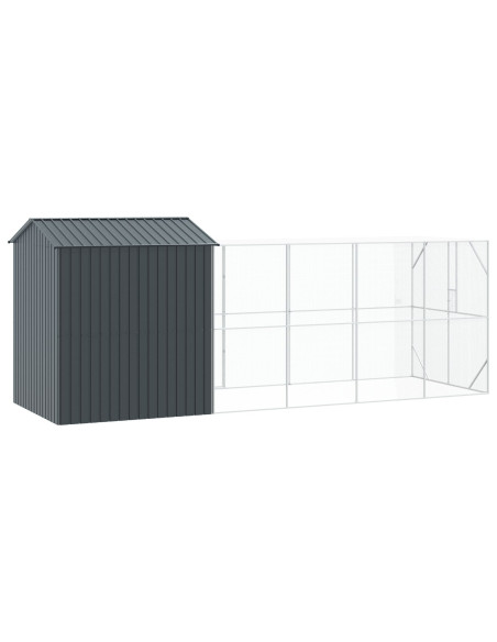 Gabbia per uccelli Antracite 621 x 208 x 247 cm Acciaio zincato