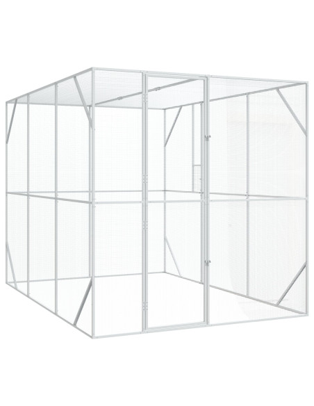 voliera  antracite 302x206x214 cm in acciaio