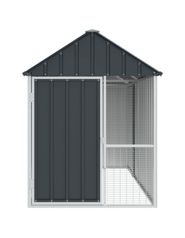 Gabbia per uccelli Antracite 215 x 112 x 141 cm Acciaio zincato