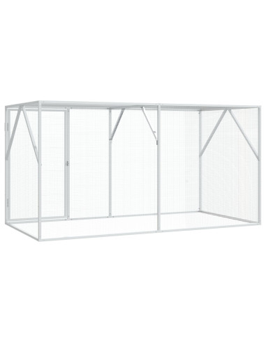 Gabbia per uccelli Antracite 208 x 102 x 108 cm Acciaio zincato