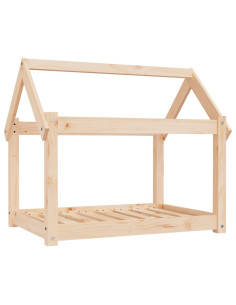Cuccia per Cani 81x60x70 cm in Legno Massello di Pino 2