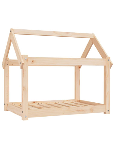 Cuccia per Cani 81x60x70 cm in Legno Massello di Pino