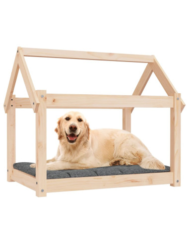 Cuccia per Cani 81x60x70 cm in Legno Massello di Pino