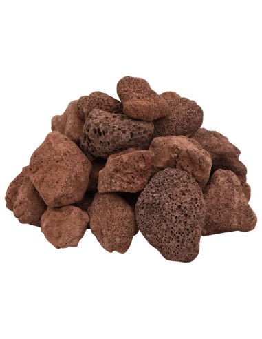Rocce Vulcaniche 25 kg Rosse 5-8 cm